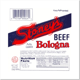 Stoney's Bologna Classic BEEF - Red Posters and Art